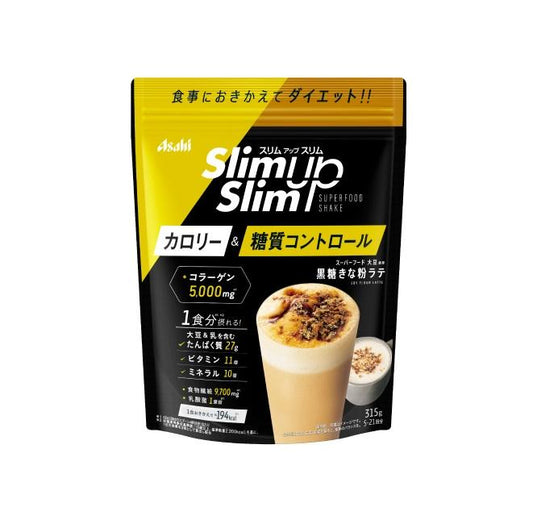 [Asahi][Slim Up Slim Lactic Acid Bacteria + Superfood Shake Brown Sugar Kinako Latte]