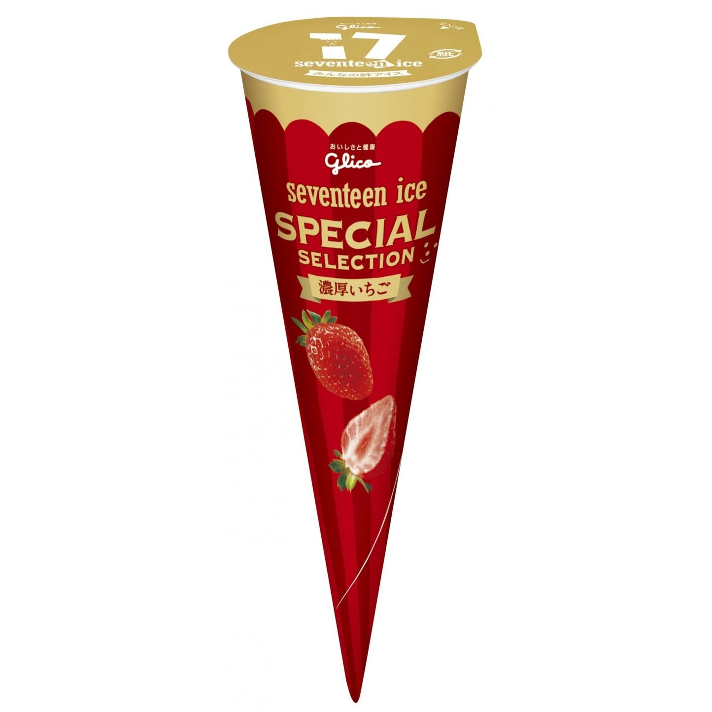 [Glico][Seventeen Ice Special Selection Rich Strawberries]