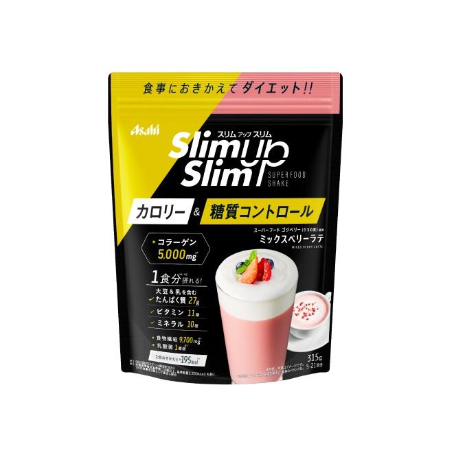 [Asahi][Slim Up Slim Lactic Acid Bacteria + Superfood Shake Mixed Berry Latte]