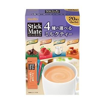 [Meito][Stickmate Milk Tea Assortment][20 Sticks]