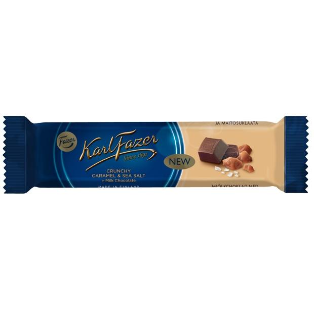 [Karl Fazer][Snacking Bar][Crunchy Caramel and Seasalt Milk Chocolate]
