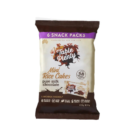[Table of Plenty][Mini Rice Cake Snack Packs – Milk Chocolate]
