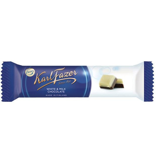 [Karl Fazer][Snacking Bar][White and Milk Chocolate]