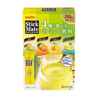 [Meito][Stickmate Vitamin C Assortment][20 Sticks]