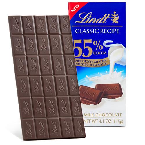 [Lindt][Classic Recipe Bar][55% Cocoa Milk Chocolate][116g]