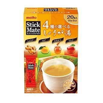 [Meito][Stickmate Ginger Hot Water Assortment][20 Sticks]