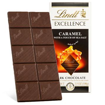 [Lindt][EXCELLENCE Bar][Caramel with a Touch of Sea Salt Dark Chocolate][100g]