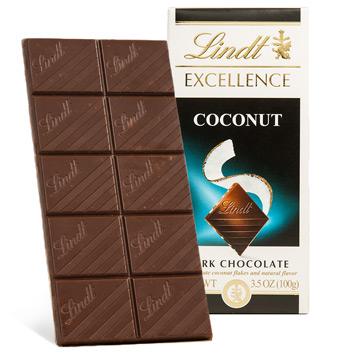 [Lindt][EXCELLENCE Bar][Coconut Dark Chocolate][100g]