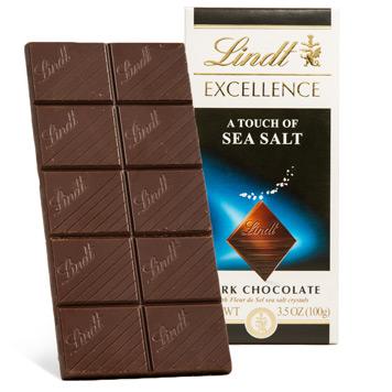 [Lindt][EXCELLENCE Bar][A Touch of Sea Salt Dark Chocolate][100g]