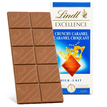[Lindt][EXCELLENCE Bar][Crunchy Caramel Milk Chocolate][100g]