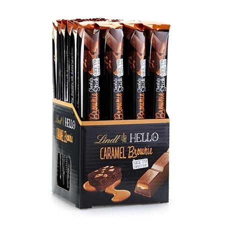 [Lindt][HELLO Stick][Caramel Brownie][24 Pieces Case]