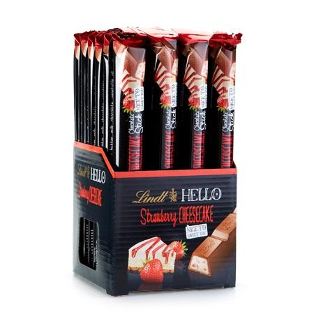 [Lindt][HELLO Stick][Strawberry Cheesecake][24 Pieces Case]