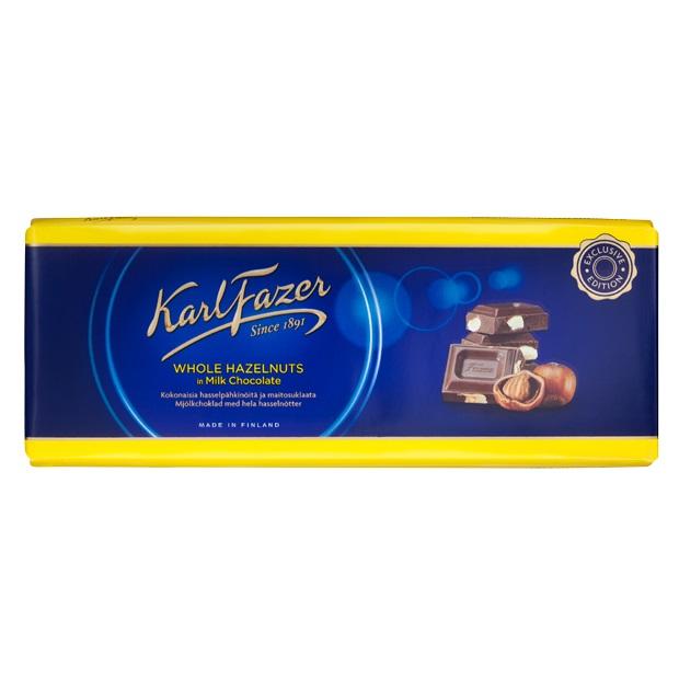 [Karl Fazer][250g Bar][Milk Chocolate with Whole Hazelnut]