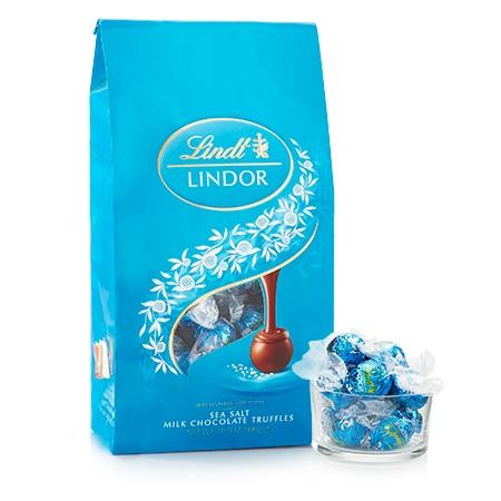 [Lindt][LINDOR Truffles][Sea Salt Milk Chocolate][75 Pieces Bag]