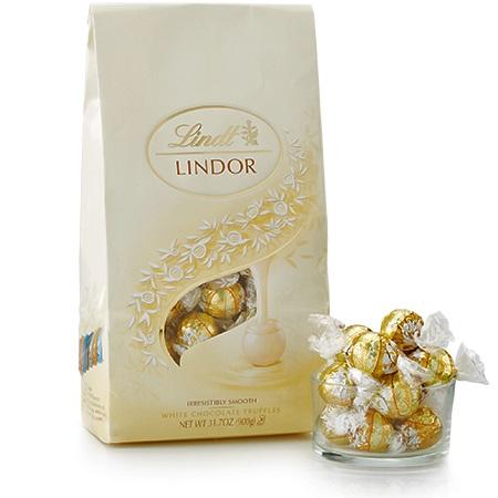 [Lindt][LINDOR Truffles][White Chocolate][75 Pieces Bag]