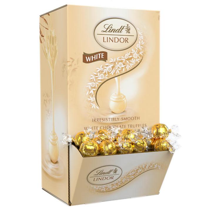 [Lindt][LINDOR Truffles][White Chocolate][120 Pieces Box]