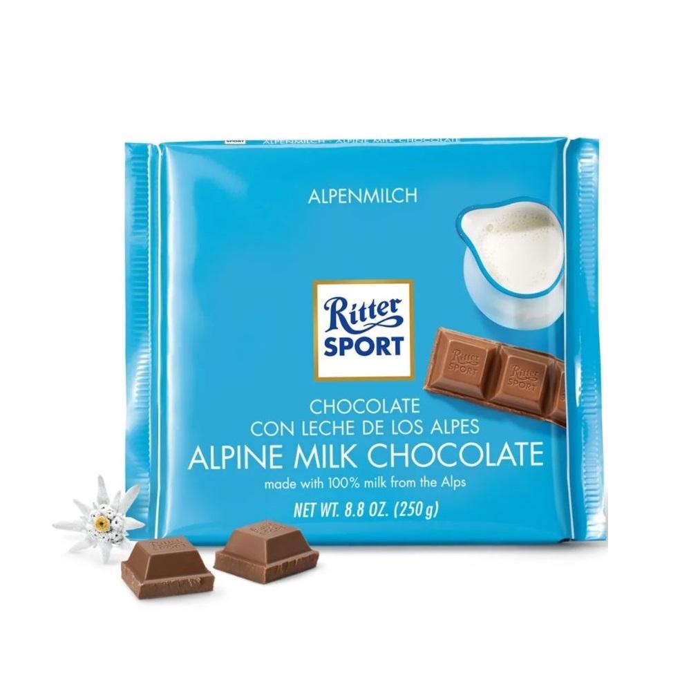 [Ritter Sport][250g Bars][Alpine Milk Chocolate]