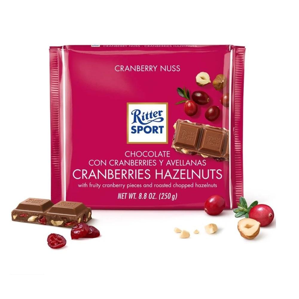 [Ritter Sport][250g Bars][Cranberries Hazelnuts]