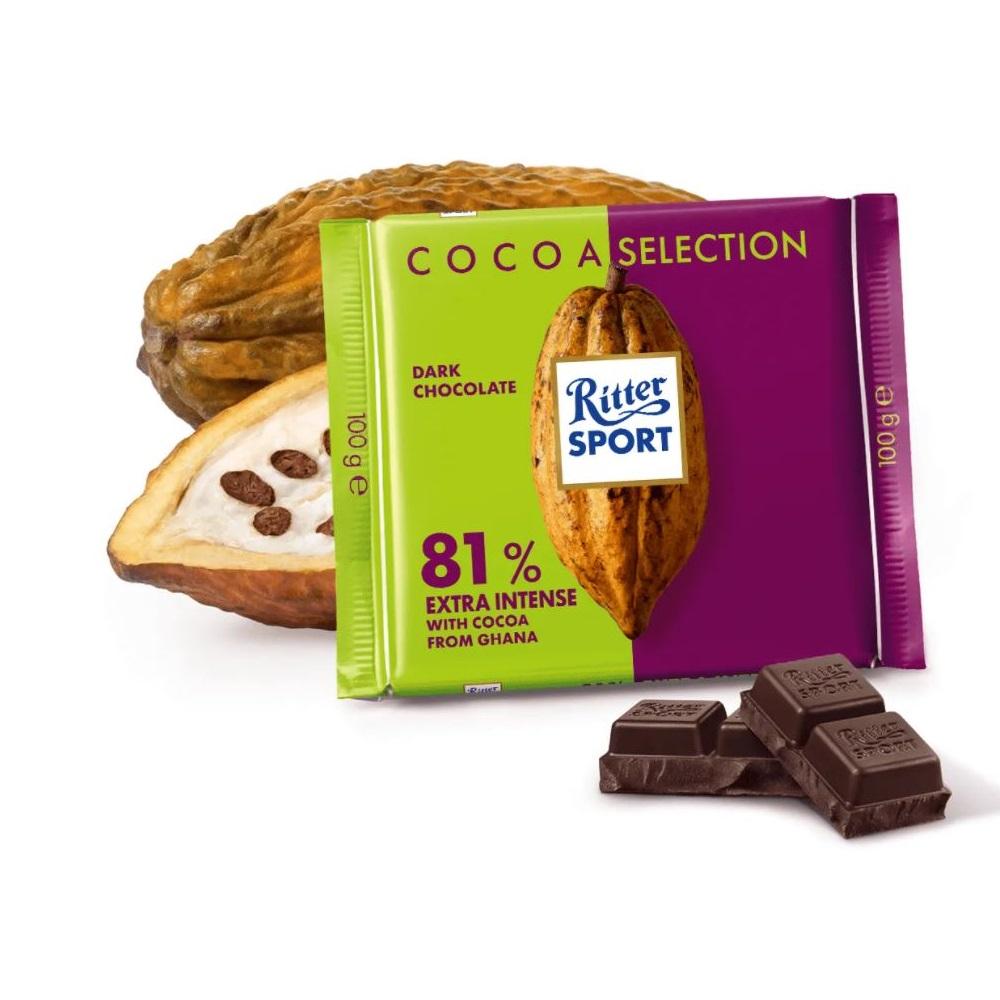 [Ritter Sport][Cocoa Selection][81% Strong]