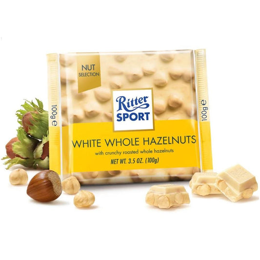 [Ritter Sport][Nut Selection][White Whole Hazelnuts]