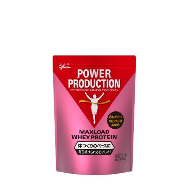 [Glico][Power Production Protein Maxload Whey Protein Strawberry Flavor 1.0kg]