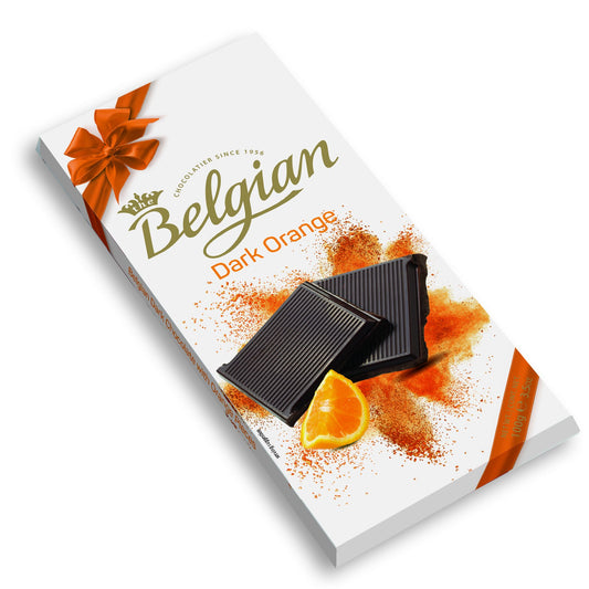[The Belgian][Bars][Dark Chocolate with Orange Pieces]