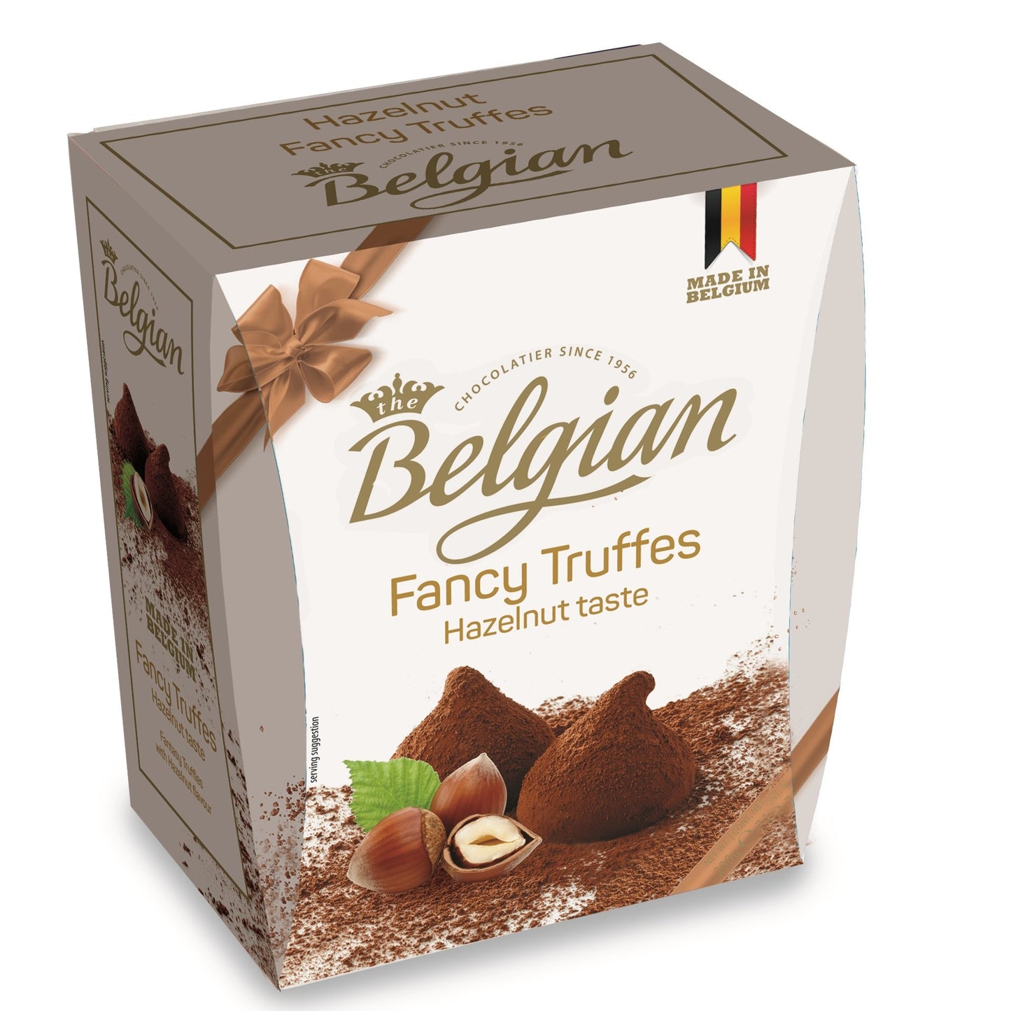 [The Belgian][Truffles][Cocoa Dusted Truffles with Hazelnut]