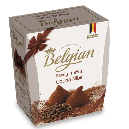 [The Belgian][Truffles][Cocoa Dusted Truffles with Cocoa Nibs]
